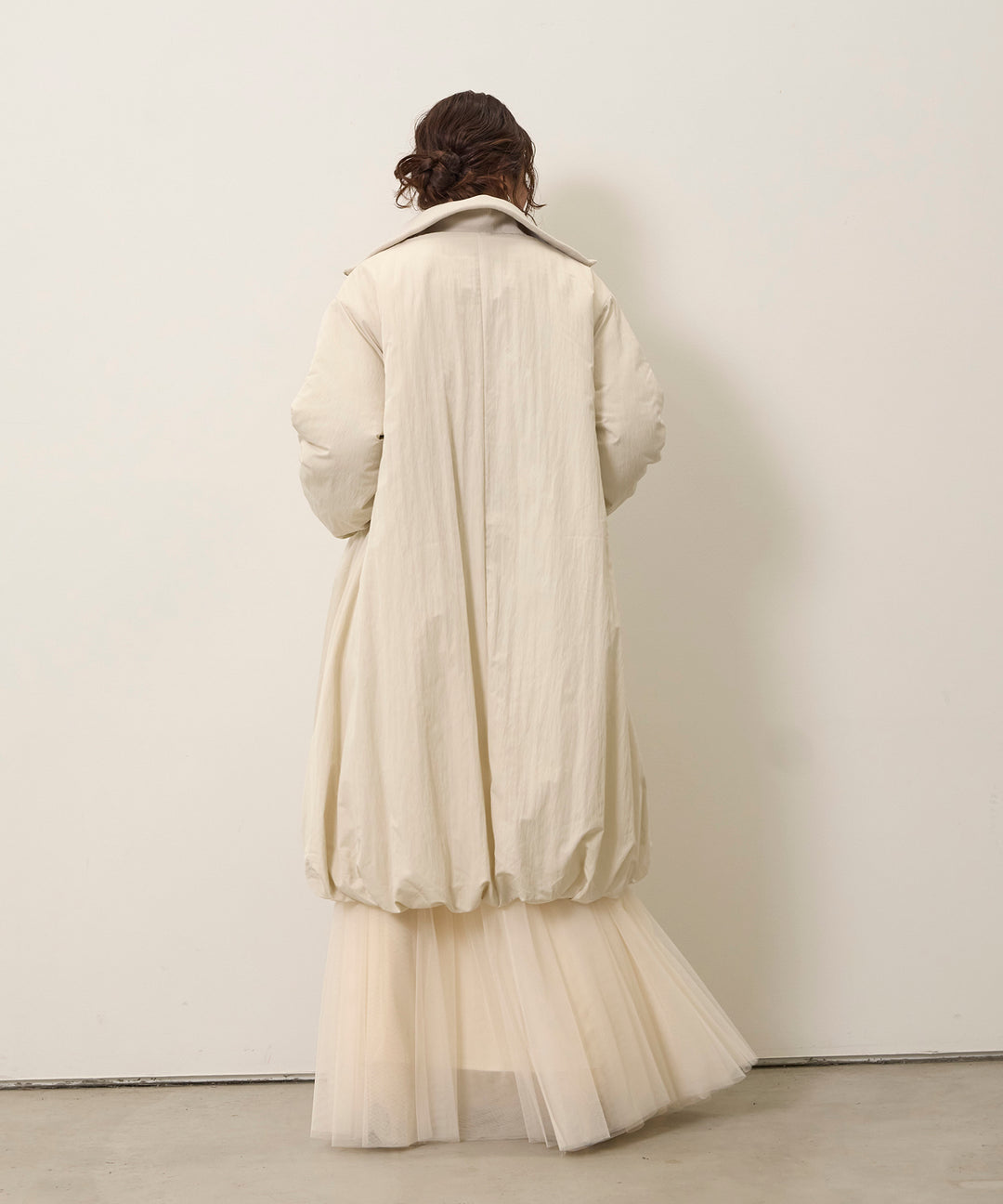 Balloon Curve Nylon Coat