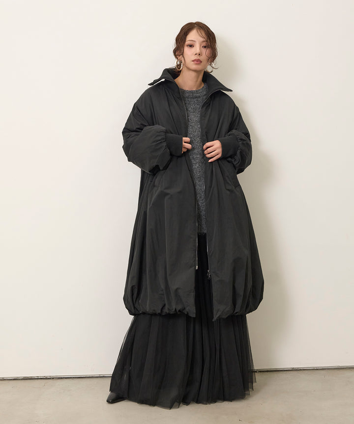 Balloon Curve Nylon Coat