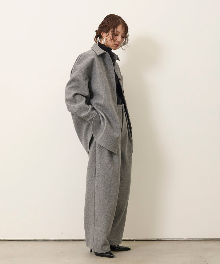 Wool Like Wide Shirt JK