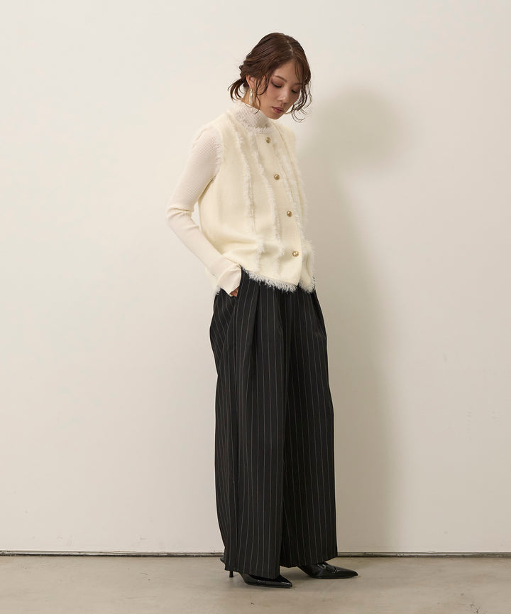 (eliuu)Fringe Knit Vest Top