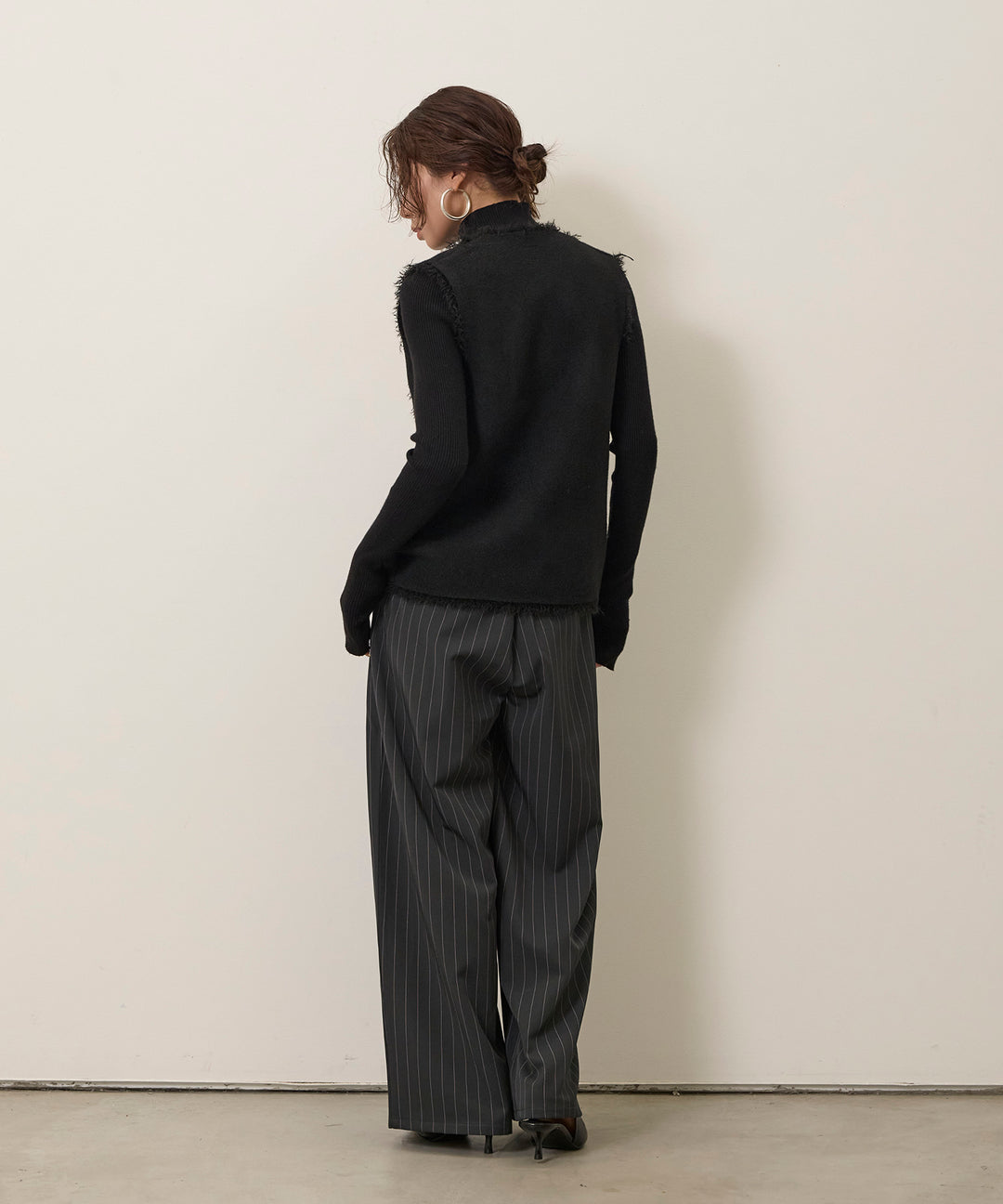 (eliuu)Fringe Knit Vest Top