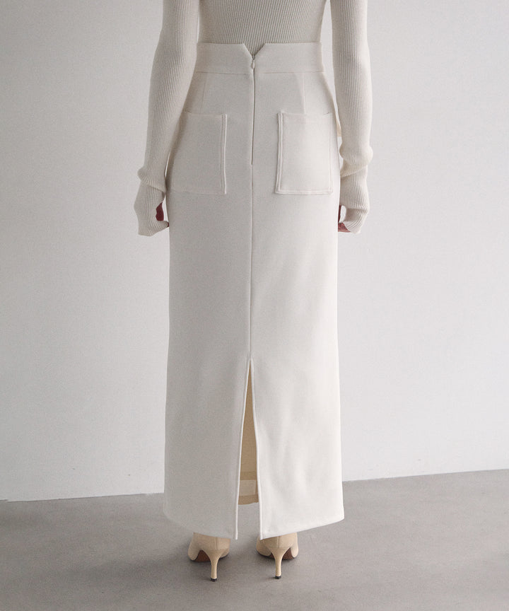 Cut Tight Cargo Skirt