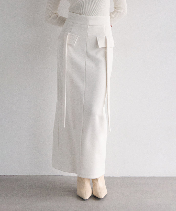 Cut Tight Cargo Skirt