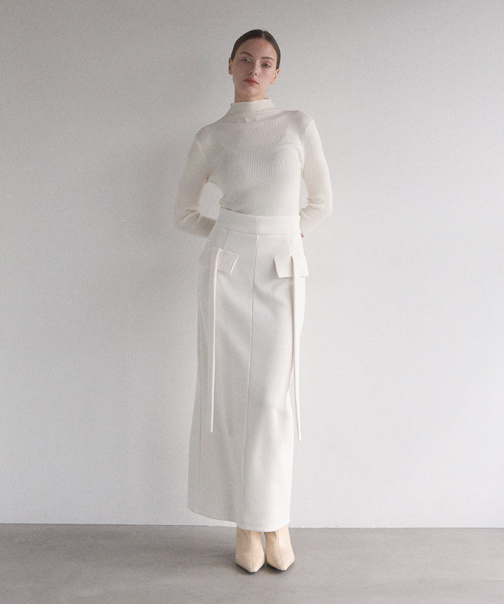 Cut Tight Cargo Skirt