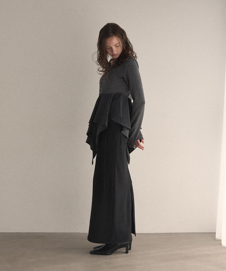 Cut Tight Cargo Skirt