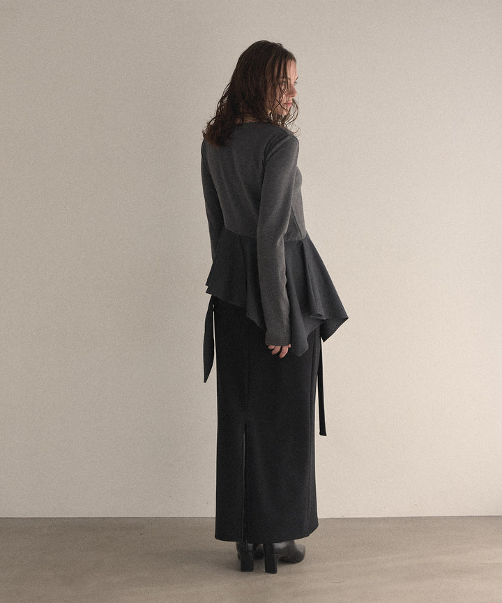 Cut Tight Cargo Skirt