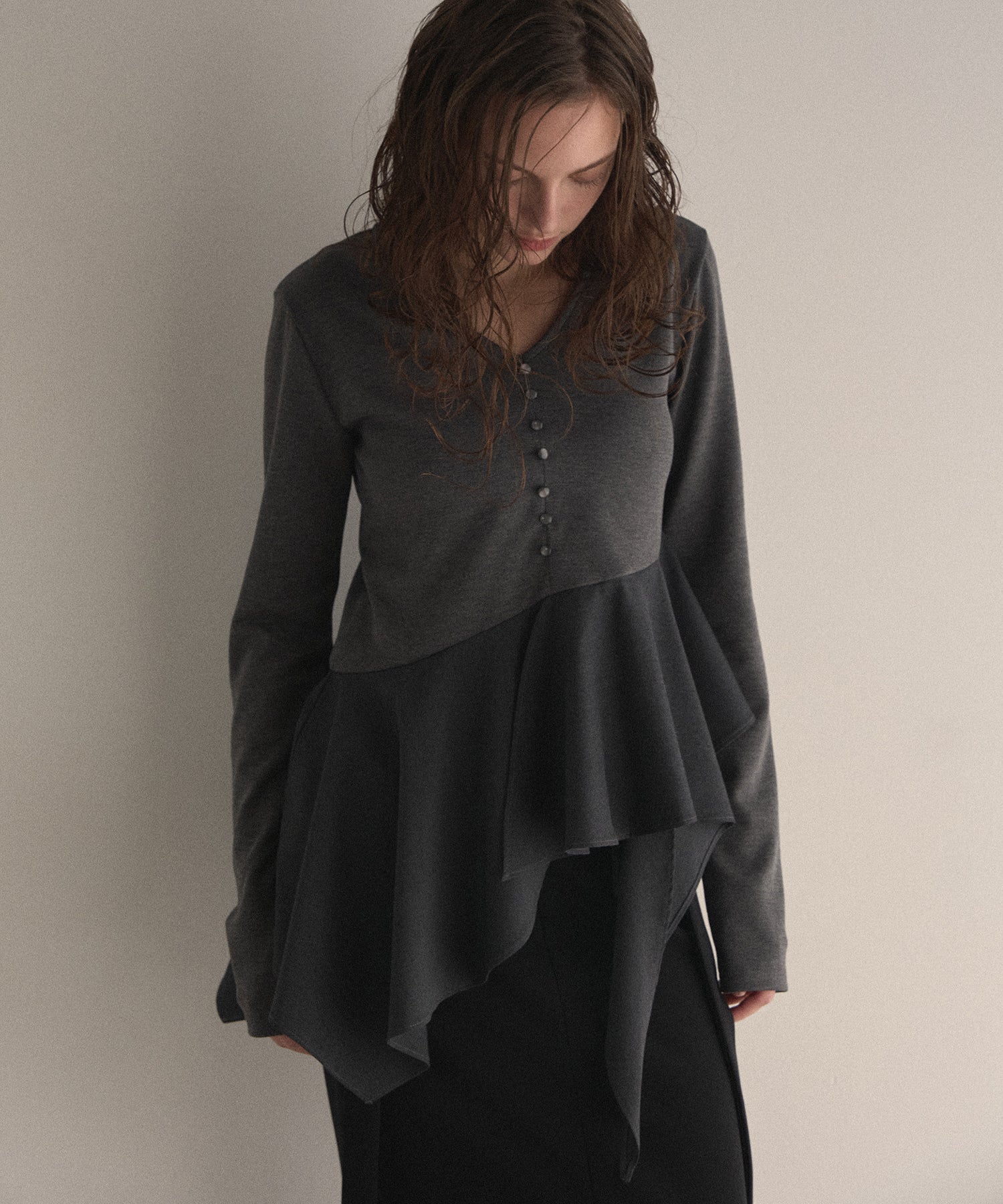 Peplum Henry Tops – MIELI INVARIANT