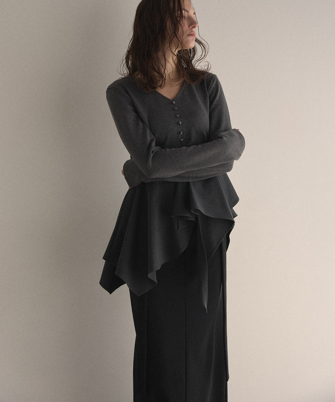 Cut Tight Cargo Skirt