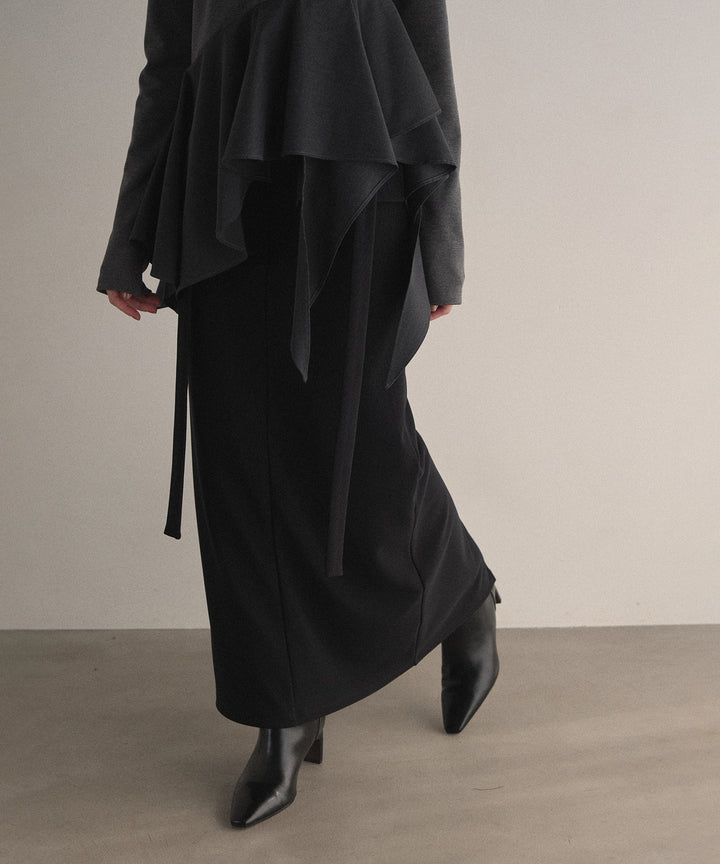 Cut Tight Cargo Skirt