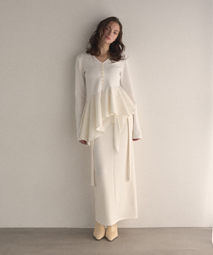 Cut Tight Cargo Skirt