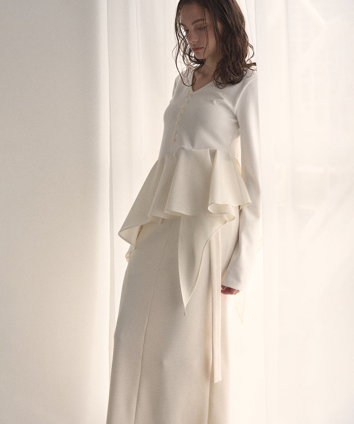 Cut Tight Cargo Skirt