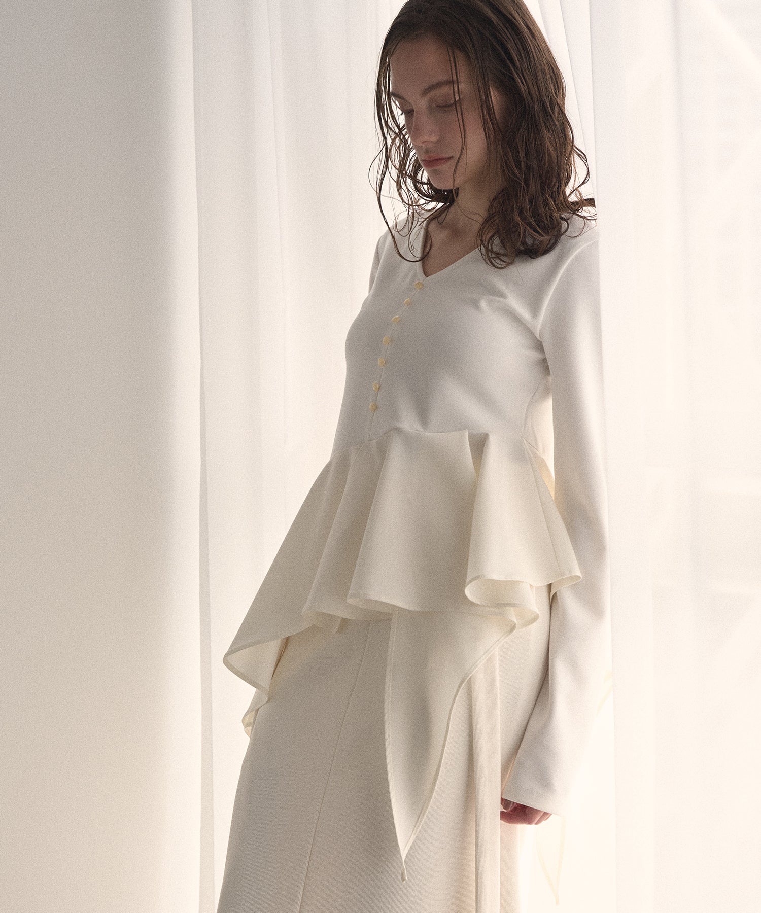 Peplum Henry Tops – MIELI INVARIANT