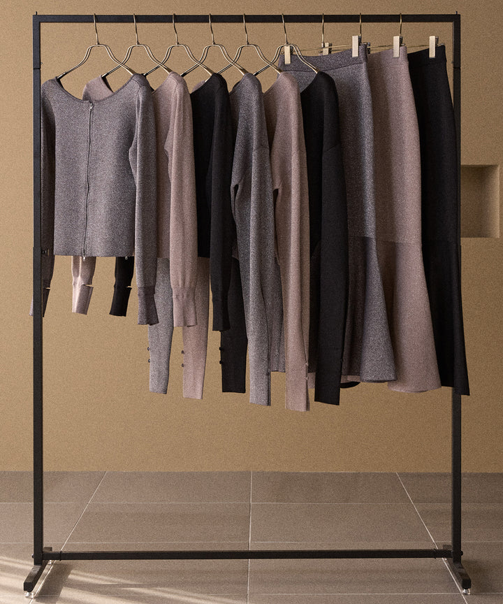 2way Tuck Glitter Knit Tops