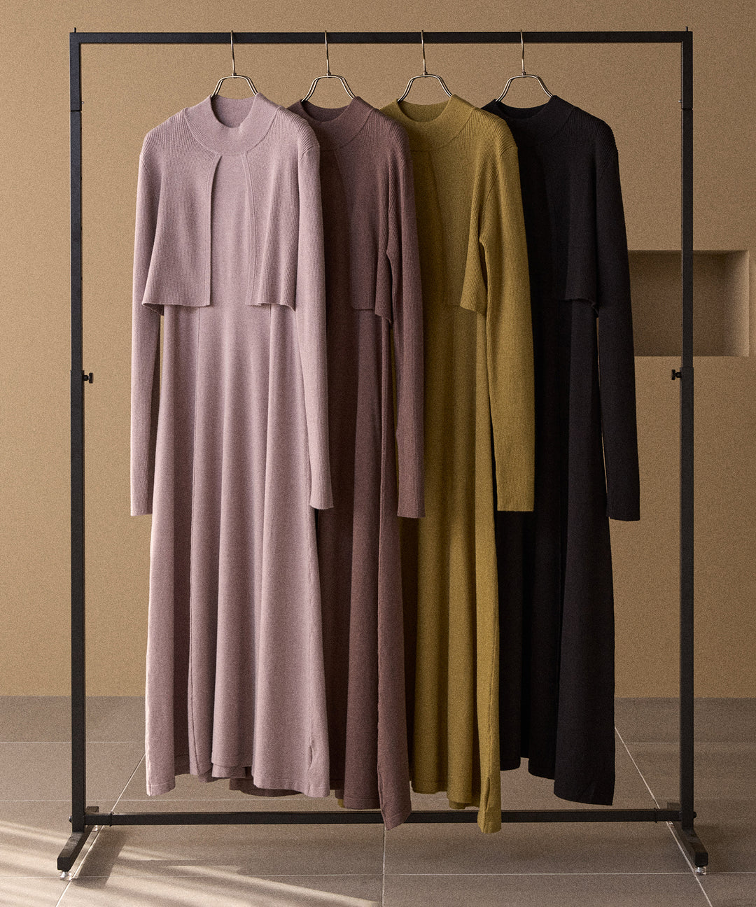 Layer Cape Ensemble Dress