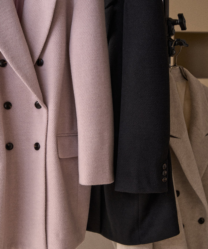 Siamese Nuance Over Wool Coat