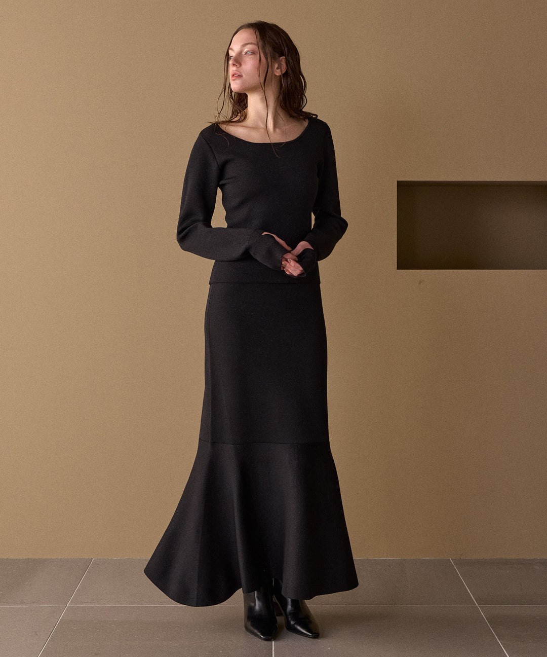 Mermaid Glitter Knit Skirt