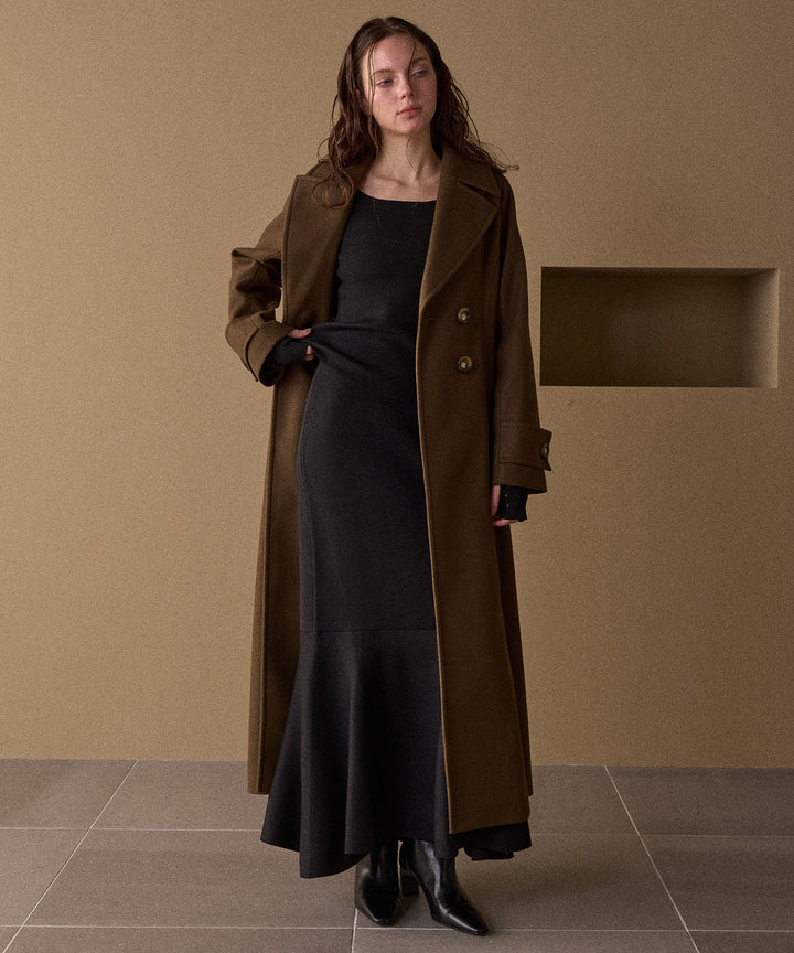 2way Zip Slit Glitter Knit Tops