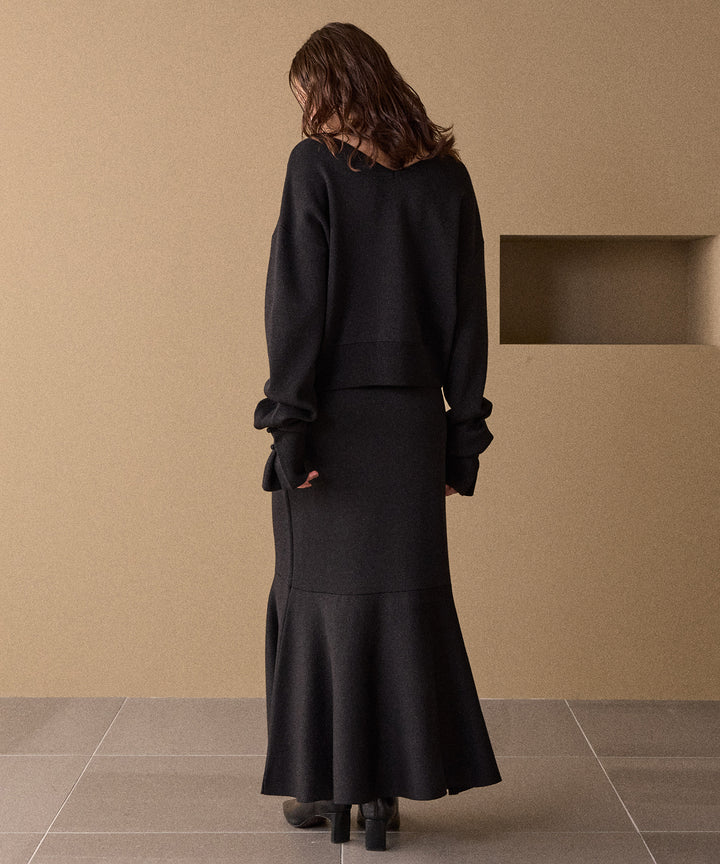 2way Tuck Glitter Knit Tops