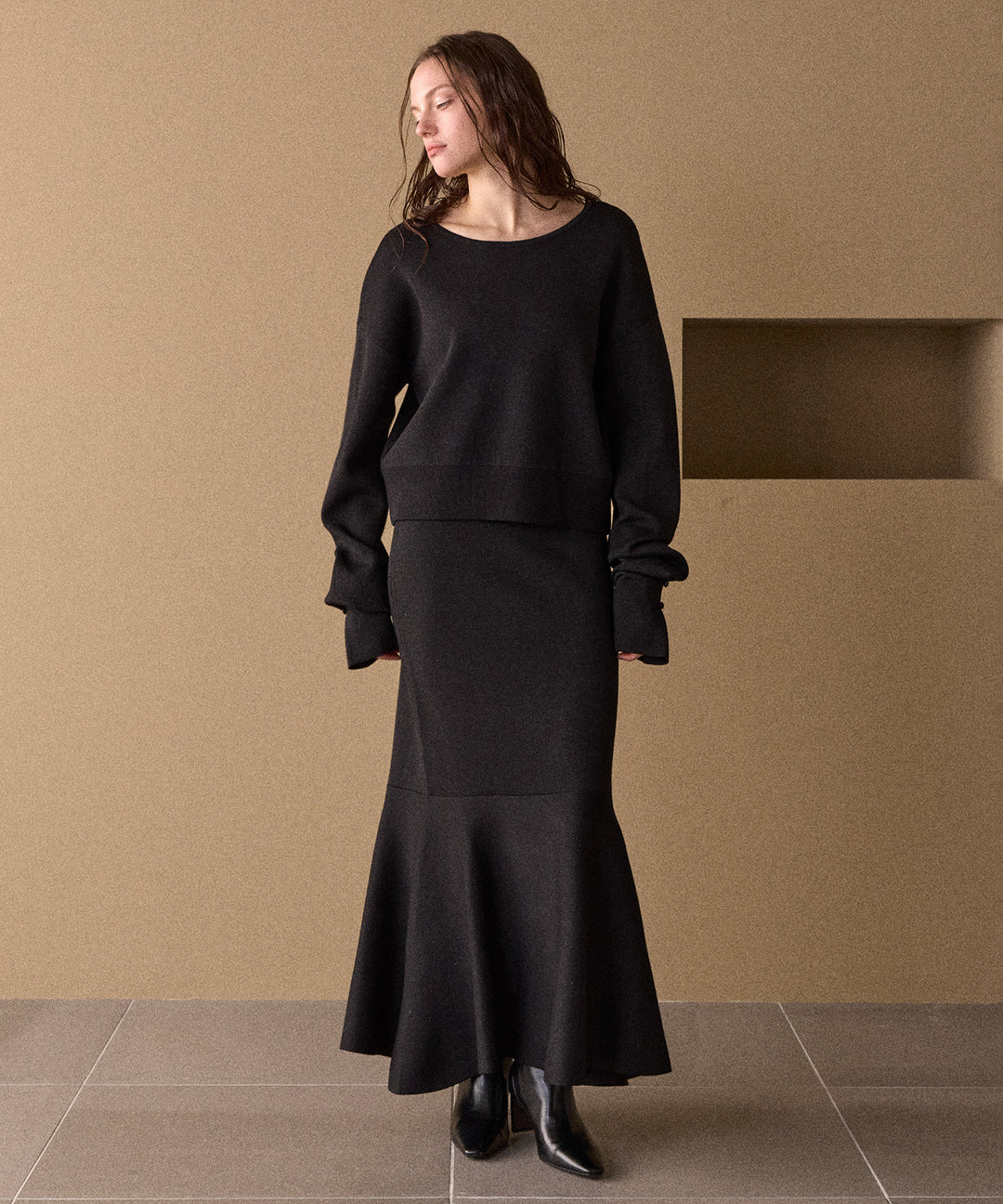 Mermaid Glitter Knit Skirt