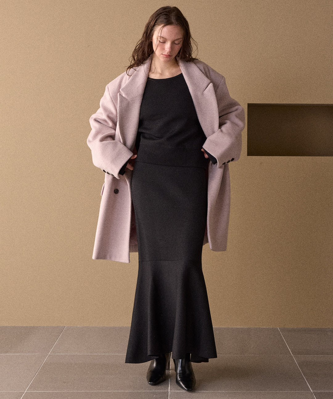 2way Tuck Glitter Knit Tops