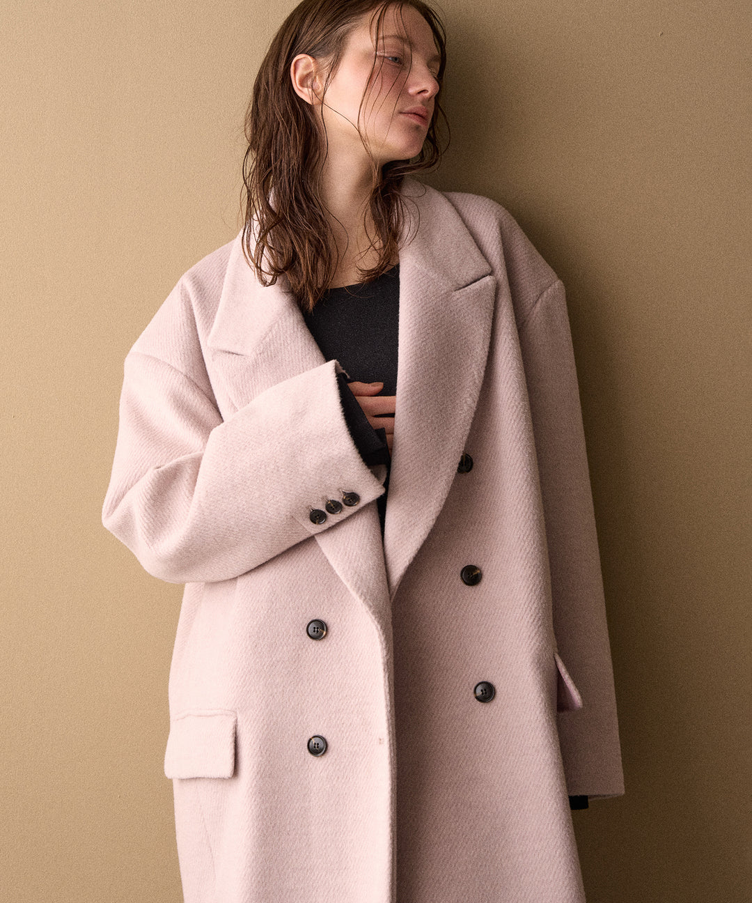 Siamese Nuance Over Wool Coat