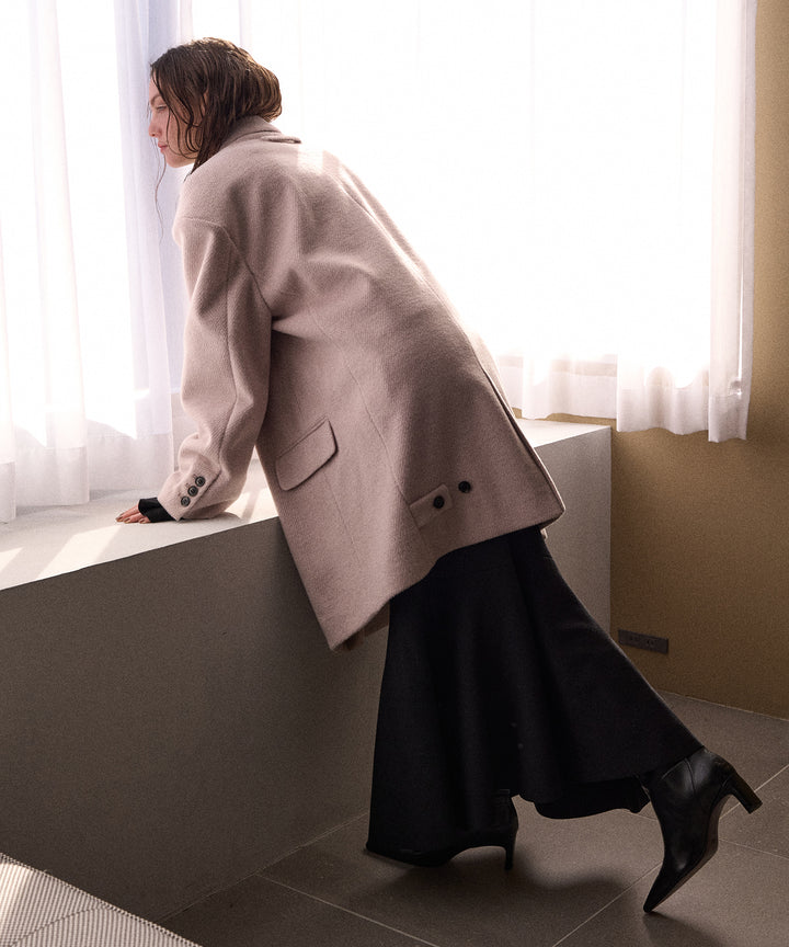 Siamese Nuance Over Wool Coat