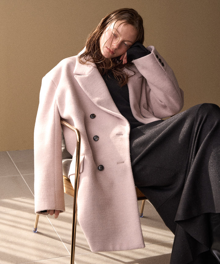 Siamese Nuance Over Wool Coat