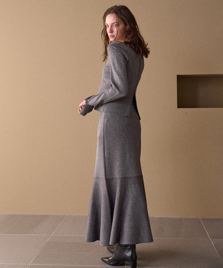 Mermaid Glitter Knit Skirt