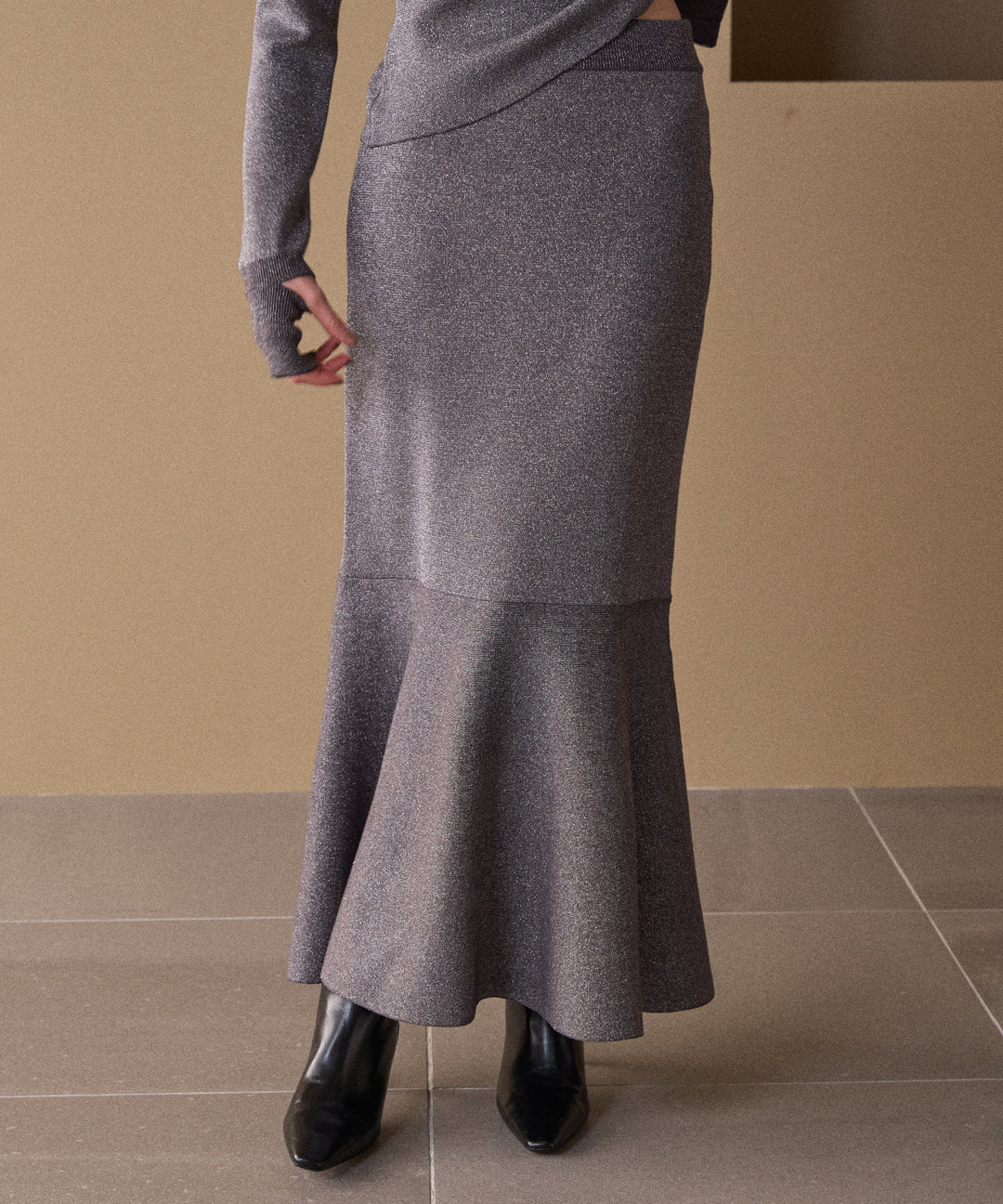 Mermaid Glitter Knit Skirt