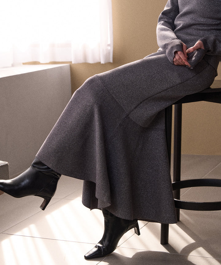 Mermaid Glitter Knit Skirt