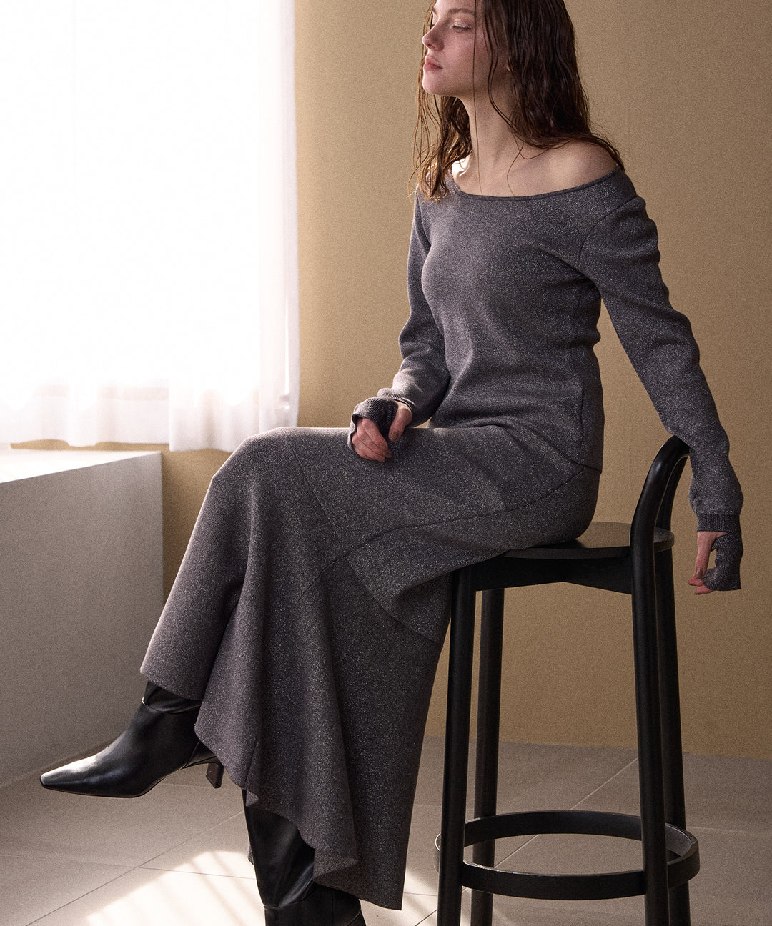 Mermaid Glitter Knit Skirt