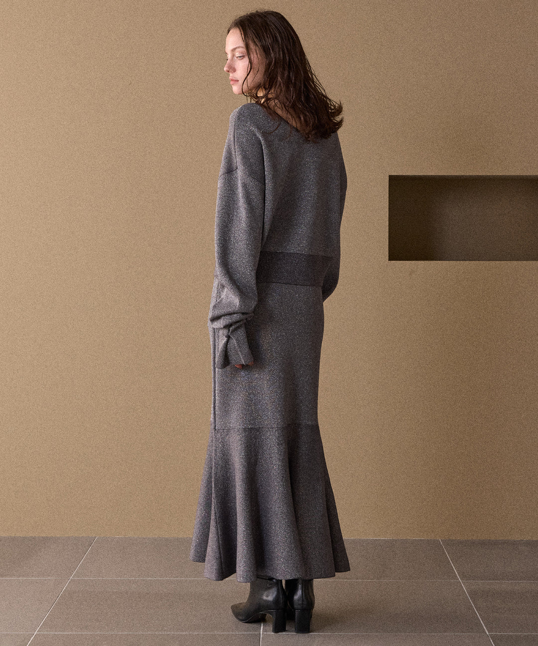 Mermaid Glitter Knit Skirt