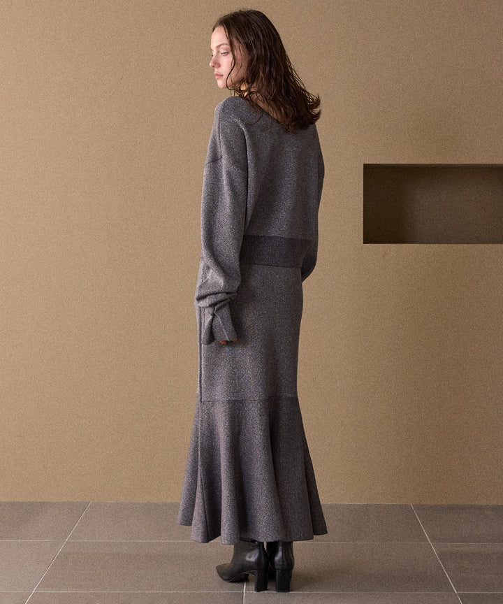 Mermaid Glitter Knit Skirt