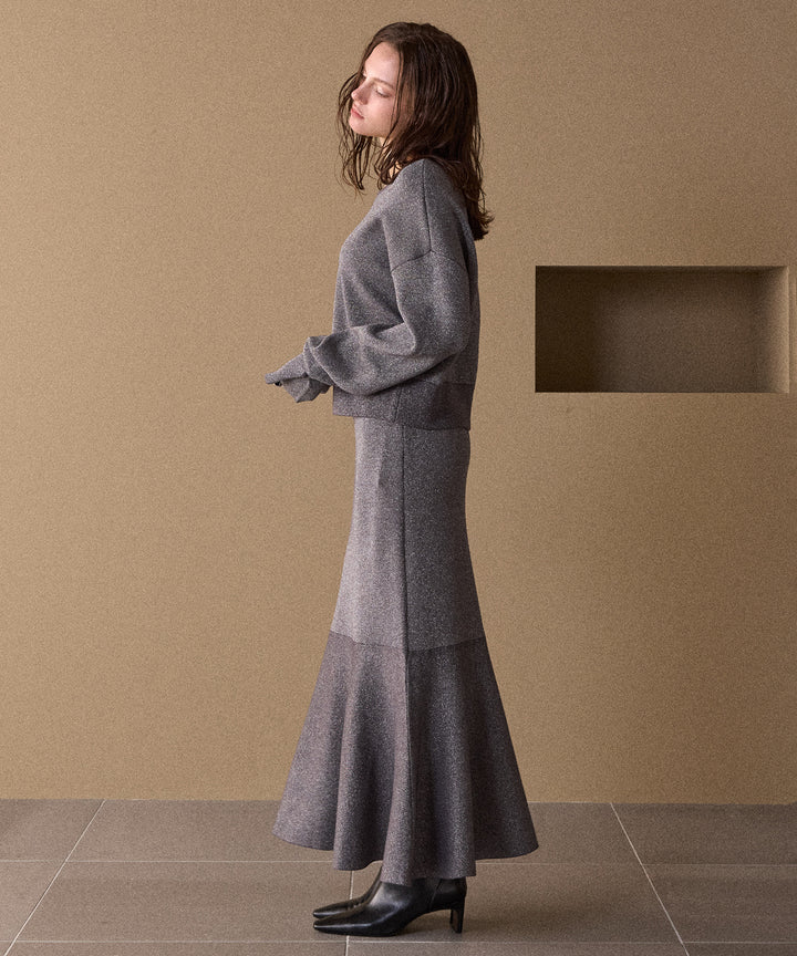 Mermaid Glitter Knit Skirt