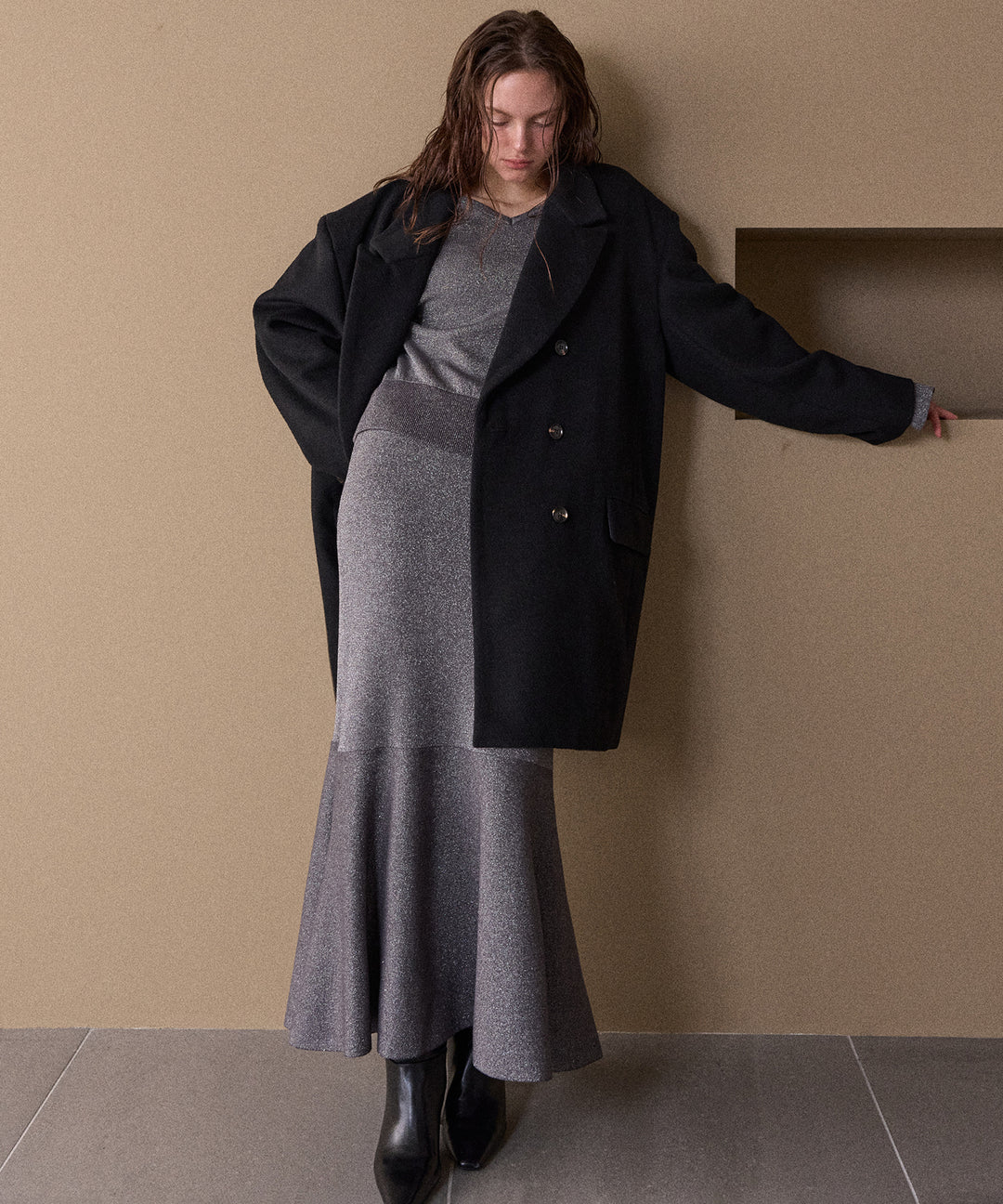 Mermaid Glitter Knit Skirt