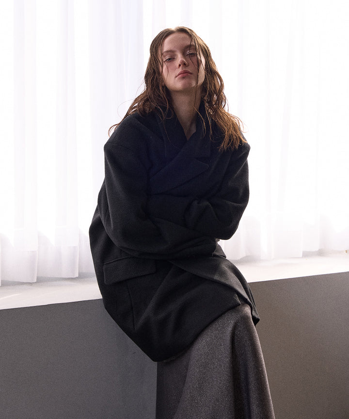 Siamese Nuance Over Wool Coat