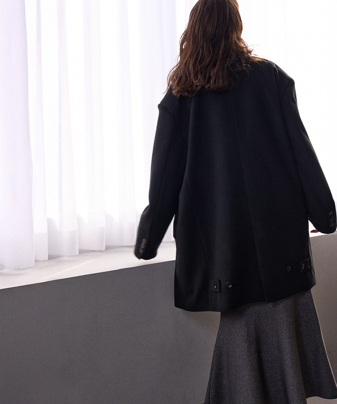 Siamese Nuance Over Wool Coat