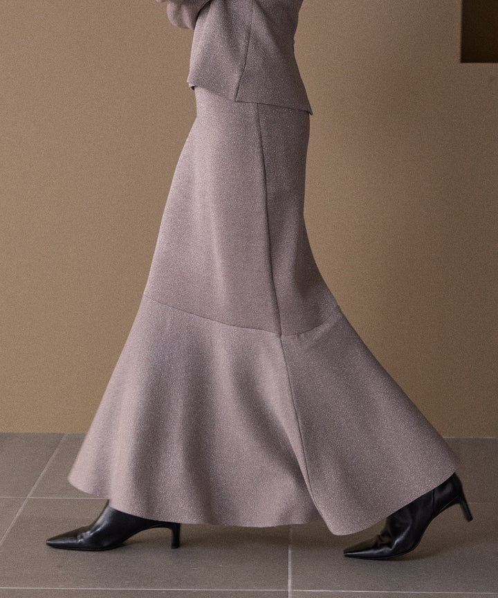 Mermaid Glitter Knit Skirt