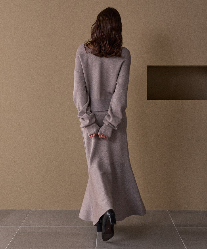 2way Tuck Glitter Knit Tops