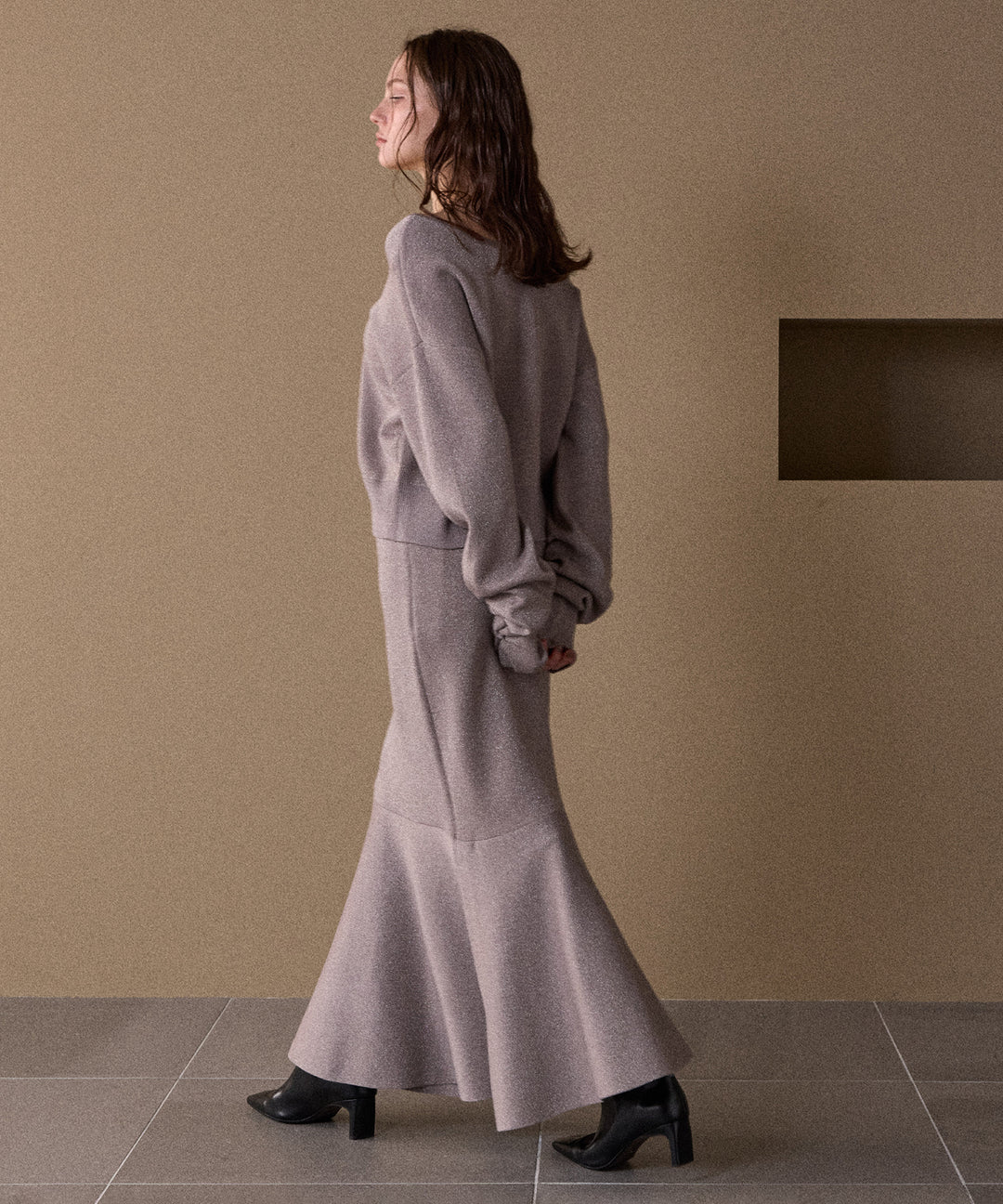 Mermaid Glitter Knit Skirt