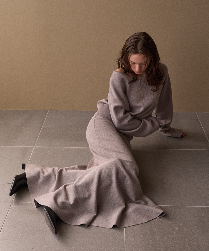 Mermaid Glitter Knit Skirt