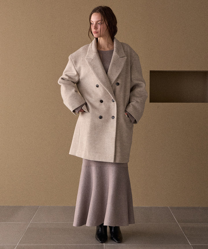 Siamese Nuance Over Wool Coat