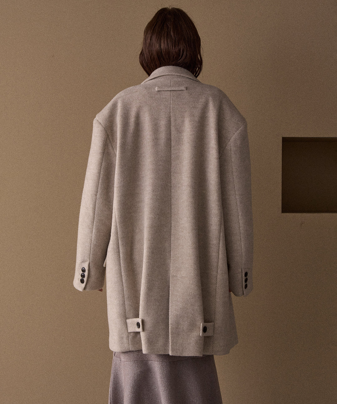 Siamese Nuance Over Wool Coat