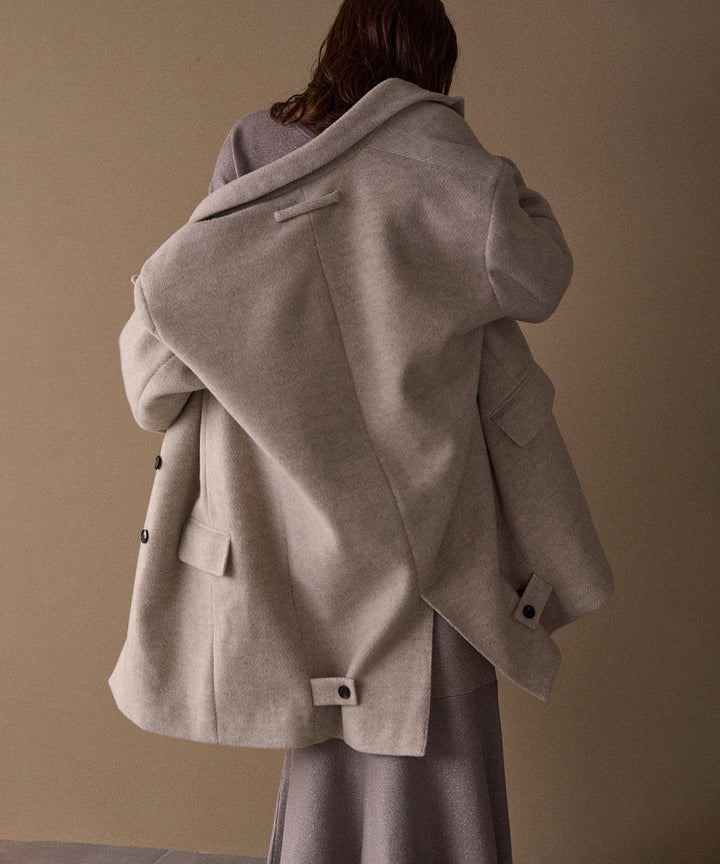 Siamese Nuance Over Wool Coat