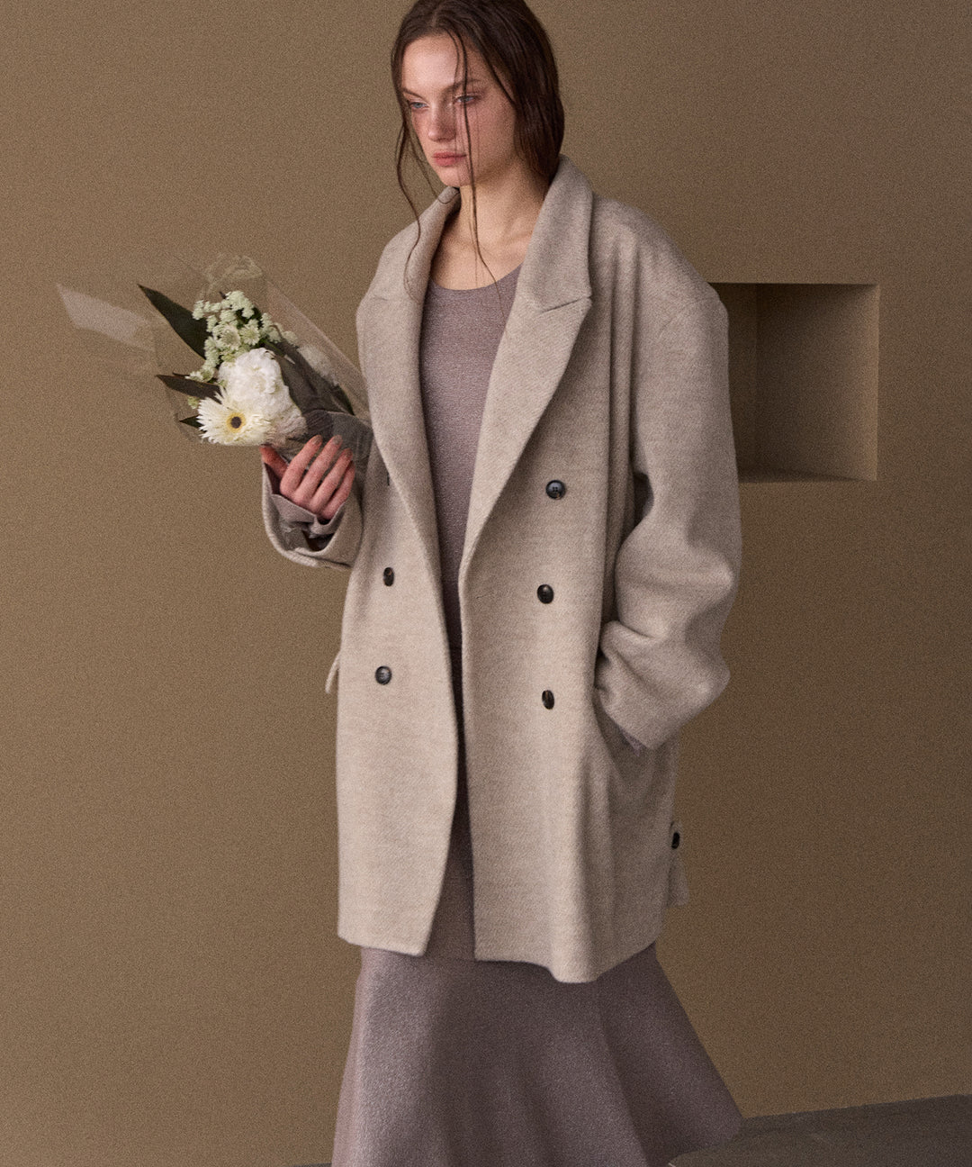 2way Tuck Glitter Knit Tops