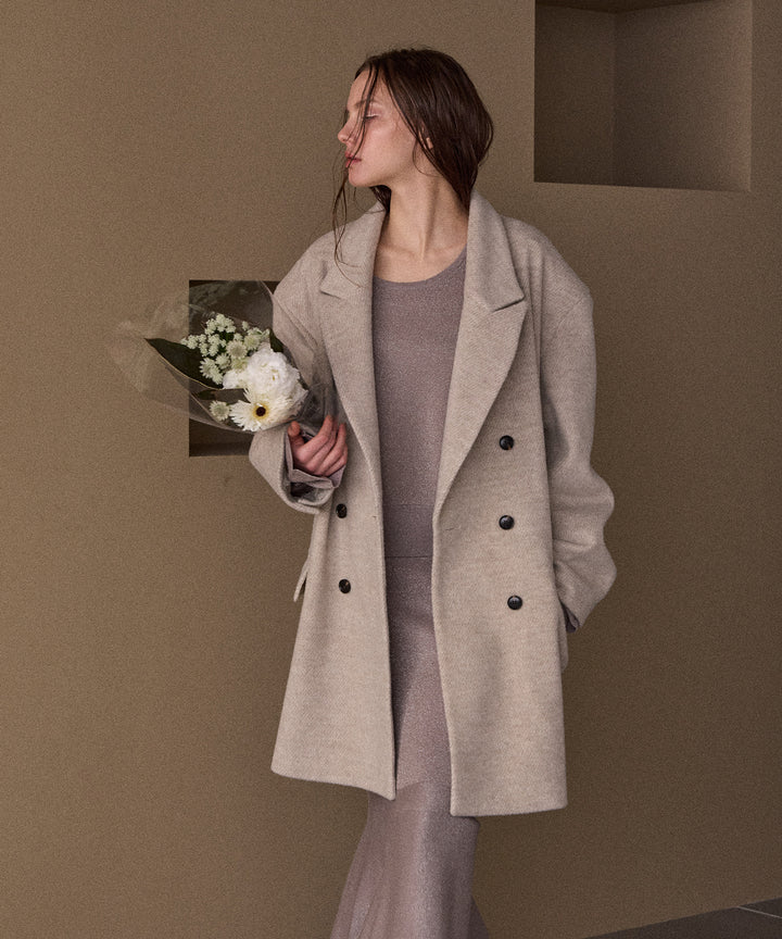 Siamese Nuance Over Wool Coat