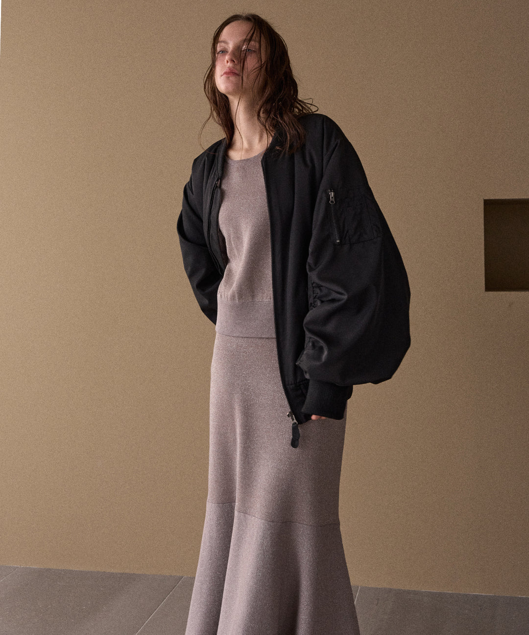 Mermaid Glitter Knit Skirt