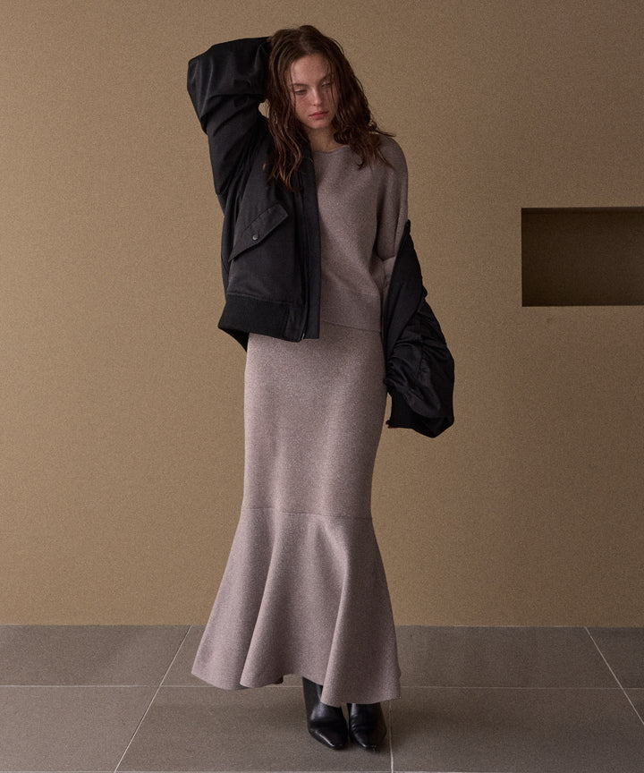 2way Tuck Glitter Knit Tops