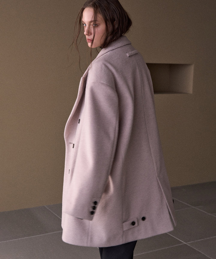 Siamese Nuance Over Wool Coat