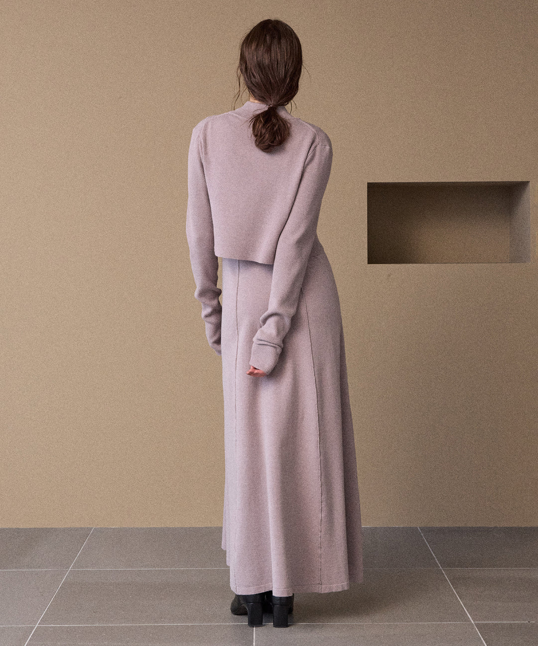 Layer Cape Ensemble Dress